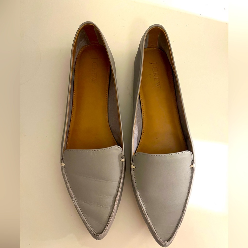 J. Crew Edie loafers in faded pewter size 9